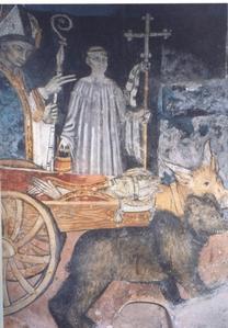 Mural de la iglesia de Auron