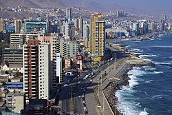 Panorámica urbana de la ciudad de Antofagasta