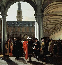 Pintura histórica o retrato relevante del periodo de las Provincias Unidas.