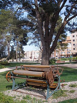 Maquinaria textil conservada en Tarazona