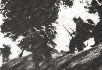 Esquema de movimientos de infantería