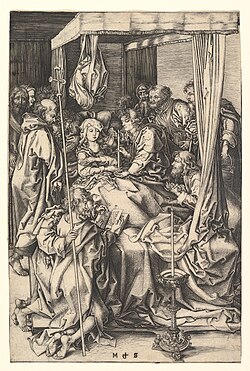Grabado histórico de Martín Schongauer