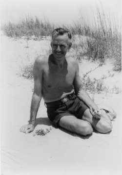 Fotografía histórica de Eugene O'Neill en las Sea Islands en 1936