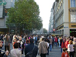 Zona peatonal en Munich