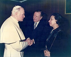 Rafael Caldera, político democristiano venezolano.