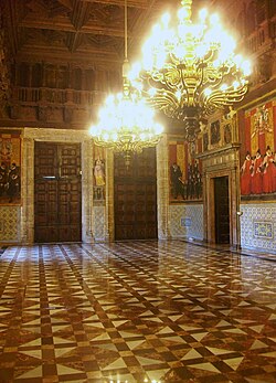 Sala de Cortes dentro del Palau de la Generalitat Valenciana.