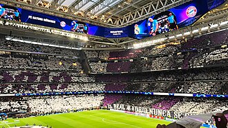 Vista general del Estadio Santiago Bernabéu