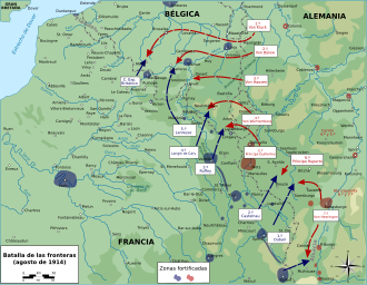 Mapa de operaciones en las fronteras
