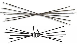 Óbolos y dracma antigua