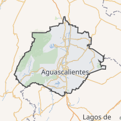 Mapa de localización de Aguascalientes en México