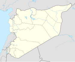 Mapa de localización de Damasco en Siria