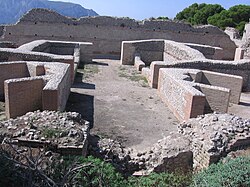 Reconstrucción de la Villa Jovis en la isla de Capri