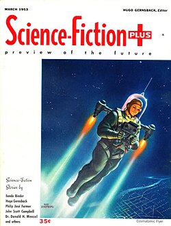 Portada del primer número de Science-Fiction Plus en 1953