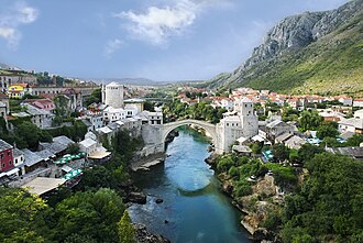 Puente en Mostar, Bosnia Herzegovina.