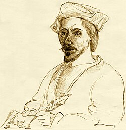 Retrato de Gil Vicente en una representación clásica