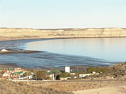 Vista de la localidad de Puerto Pirámides