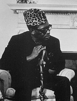 Mobutu Sese Seko durante su mandato