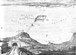 Plan de 1856 de Thomé de Gamond para un enlace a través del Canal de la Mancha