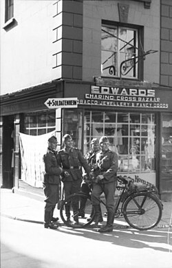 Soldados alemanes en Jersey durante la Segunda Guerra Mundial