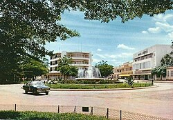 Vista histórica de Bangui en 1960