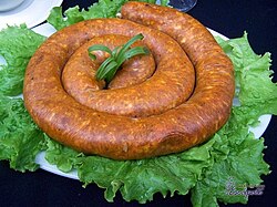 Salchicha huachana en el Mercado Central