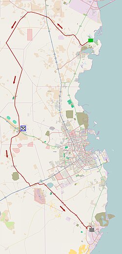 Mapa del recorrido de la cuarta etapa
