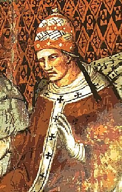 Fresco que representa al Papa Alejandro III