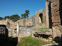 Interior del taller arqueológico de Fidias en Olimpia
