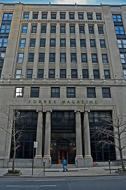 Edificio sede de Forbes en la Quinta Avenida de Nueva York
