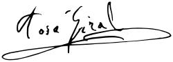Firma manuscrita de José Giral Pereira