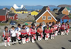 Primer día de clases en Upernavik 2007