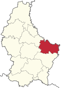 Mapa e indicadores del cantón de Echternach
