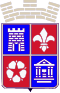 Representación heráldica del escudo oficial de la ciudad de Kiustendil
