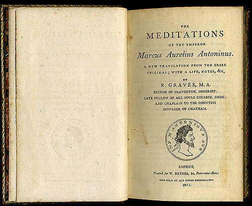 Edición histórica de Las Meditaciones de Marco Aurelio