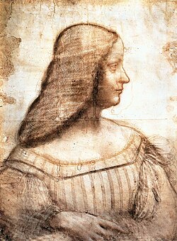 Dibujo para un retrato de Isabel de Este