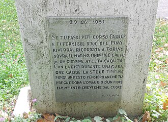 Dedicatoria a Serse Coppi