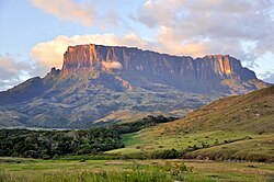 Paisaje del parque nacional Canaima en Venezuela