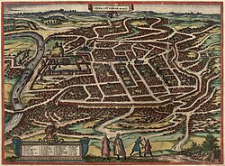 La ciudad en 1576 durante su expansión