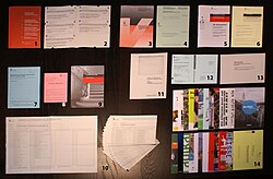 Papeletas y folletos de votación recibidos por correo en Suiza