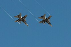 F-18 del Ala 15 aterrizando en la Base Aérea de Zaragoza