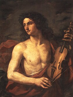 Orfeo con su viola, por Cesare Gennari