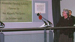 Inauguración del edificio Alexander Fleming