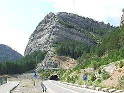 Boca norte del túnel de Erinyà