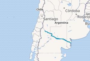 Mapa de localización de la cuenca del Río Colorado