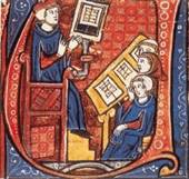 Aula de una universidad medieval