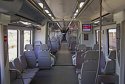 Interior de un tren de cercanías