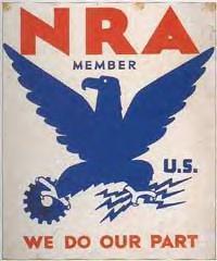 El águila azul símbolo de la National Recovery Administration