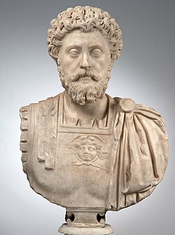 Busto de mármol de Marco Aurelio