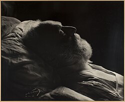 Fotografía post mortem de Víctor Hugo en 1885.