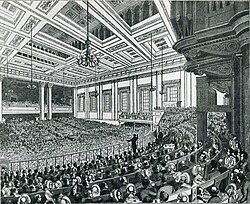 Reunión de la Liga Anti-Leyes de cereales en 1846